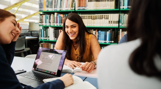 Students in the Library
