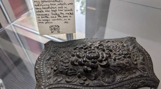 Cast antimony box