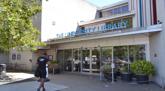 The University Library entrance