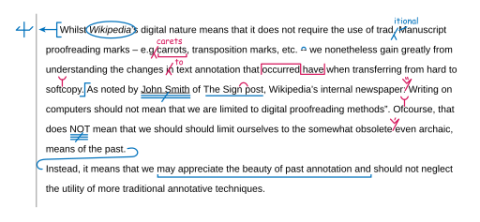 Proofreading example.  CC BY-SA 4.0 Isochrone (https://creativecommons.org/licenses/by-sa/4.0)