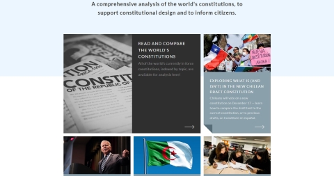Screenshot of the Constitute website - captured July 2026