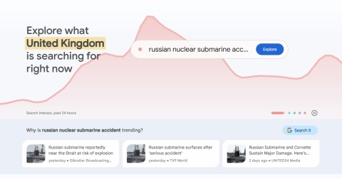 Screenshot of Google Trends