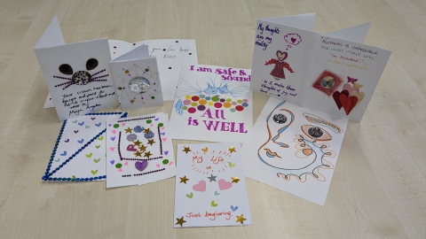 A variety of affirmation cards in different styles