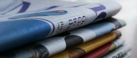 Pile of folded newspapers, from Pexels - https://www.pexels.com/photo/close-up-photo-of-newspapers-5010877/