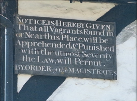 Old Barracks sign, Bridge Street, Wickham