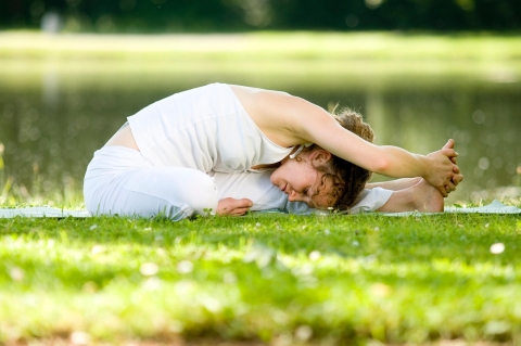 Woman stretching in parkland.  From Pixabay - https://pixabay.com/photos/whiteboard-kanban-work-work-process-4054377/