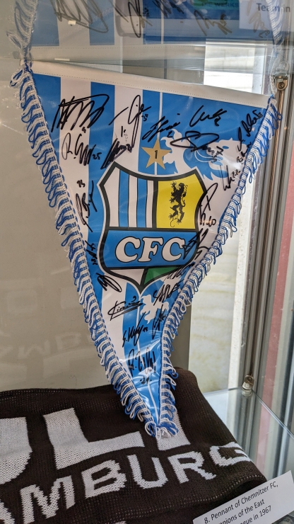 Signed team flag