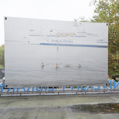 Photo of older people swimming off Southsea beach