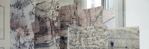 Artists books created from maps