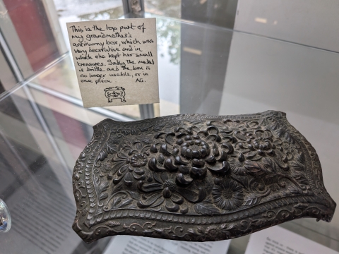 Cast antimony box
