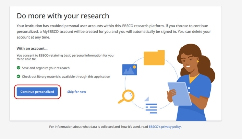 EBSCO research platform