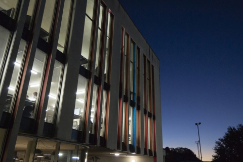 The library at night