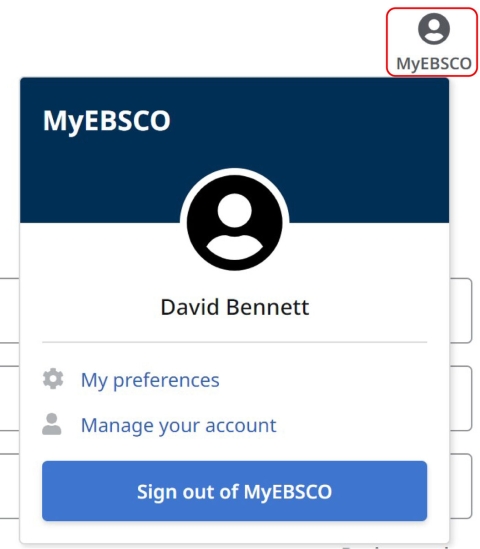 MyEBSCO