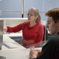 A student getting help with referencing